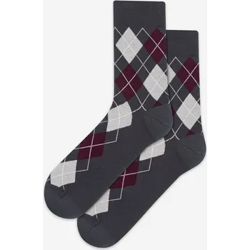 Sada pánského spodního prádla "CASUAL- Vzorované ponožky, pánské" ANTRACIT 39/41