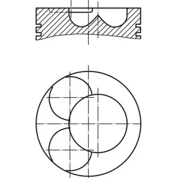 Píst motoru Píst MAHLE 028 07 02