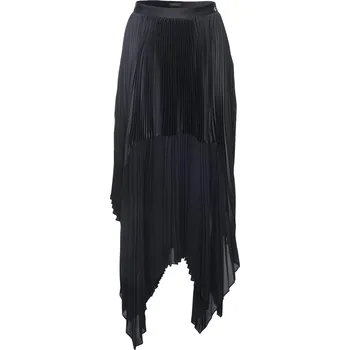 Dámská sukně Dámské Sukně GUESS IRINA ASYMMETIC PLEATED SKIRT W4RD85WFXF2-JBLK – Černá M