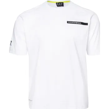 Pánské Tričko s krátkým rukávem EA7 TRAIN ATHLETIC MIX M TEE SS ST PAPL 3DPT11PJUYZ1100 – Bílá XL
