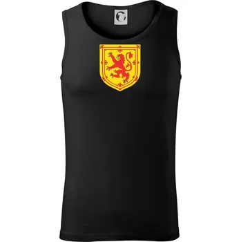 Skotský lev na hrudi - Tílko pánské Core - L ( Černá )