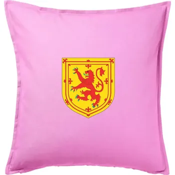 Polštář Skotský lev na hrudi - Polštář 50x50 - 50x50 - Pouze potah ( Růžová )