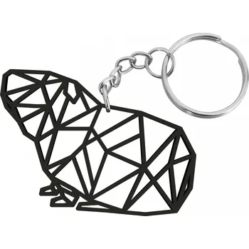 Dřevěný přívěsek MORČE POLYGONÁLNÍ Barva: černá