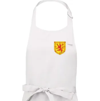 Kuchyňská zástěra Skotský lev - prso - Dámská zástěra na vaření - Univerzální velikost ( Bílá )