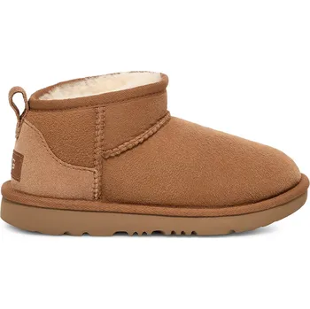 Chlapecká obuv Dětské Zimní boty UGG K CLASSIC ULTRA MINI 1130750K-CHE – Hnědá 35