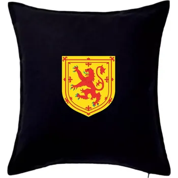 Polštář Skotský lev na hrudi - Polštář 50x50 - 50x50 - Pouze potah ( Černá )