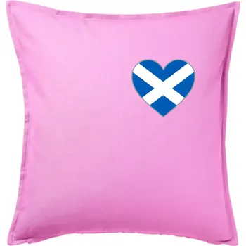 Polštář Skotské srdce na prso - Polštář 50x50 - 50x50 - Pouze potah ( Růžová )