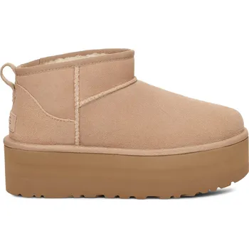 Dámská zimní obuv Dámské Zimní boty UGG W CLASSIC ULTRA MINI PLATFORM 1135092-SAN – Béžová 36