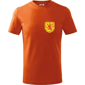 Chlapecké oblečení Skotský lev - prso - Tričko dětské bavlněné - 158 cm/12 let ( Oranžová )