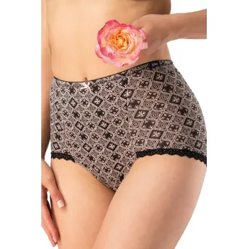 Kalhotky DÁMSKÉ KALHOTKY LPM 731 B25 BLACK-ROW L