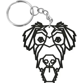 Dřevěný přívěsek - VOŘÍŠEK POLYGONÁLNÍ Barva: černá