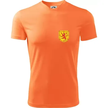 Skotský lev - prso - Dětské triko sportovní (dresovina) - 158 cm/12 let ( Neon mandarine )
