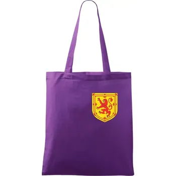 Skotský lev - prso - Taška bavlněná - 42 x 38 cm ( Fialová )