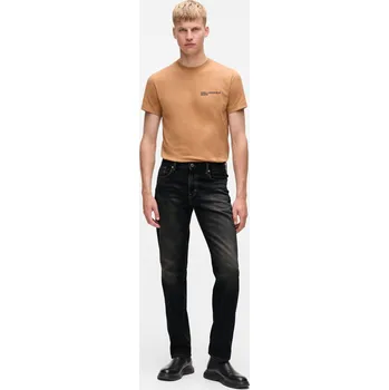 DŽÍNY KARL LAGERFELD JEANS KLJ TAPERED DENIM BLACK/BLACK