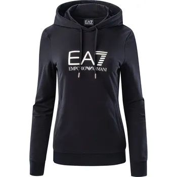 Dámská mikina Dámská Mikina EA7 TRAIN SHINY W HOODIE CN 8NTM36TJCQZ0200 – Černá XS