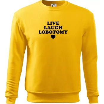 Pánská mikina Live laugh lobotomy - Mikina Essential pánská - 3XL ( Žlutá )