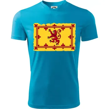 Královský prapor Skotska - Dětské triko sportovní (dresovina) - 146 cm/10 let ( Světlý tyrkys )