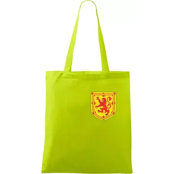 Skotský lev - prso - Taška bavlněná - 42 x 38 cm ( Limetková )