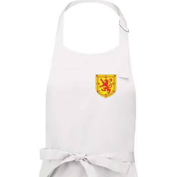 Kuchyňská zástěra Skotský lev - prso - Pánská zástěra na vaření - Univerzální velikost ( Bílá )