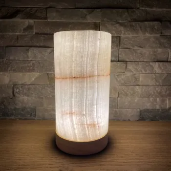 Svícen symbioticky.cz Svícen z přírodního kamene vysoký světlý L