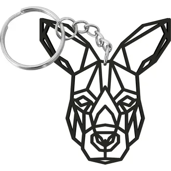 Dřevěný přívěsek KLOKAN POLYGONÁLNÍ Barva: mahagon