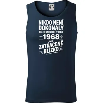 Nikdo není dokonalý ale ti narození v roce 1968 jsou zatraceně blízko - Tílko pánské Core - 2XL ( Námořní modrá (velmi tmavá - téměř černá) )