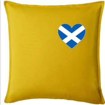 Polštář Skotské srdce na prso - Polštář 50x50 - 50x50 - Pouze potah ( Žlutá )