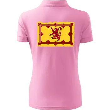 Královský prapor Skotska - Polokošile dámská Pique Polo - 3XL ( Růžová )