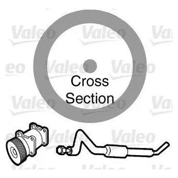 Chladič motoru Těsnění, potrubí chladiva VALEO 509153