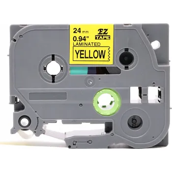 Pásek do tiskárny Laminovaná páska Specmark pro Brother 24 mm x 8 m žlutá