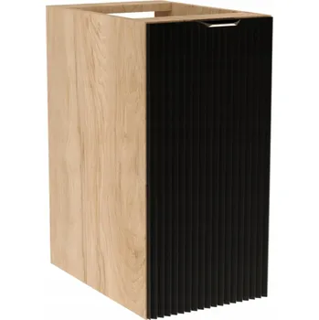Koupelnový nábytek Koupelnová skříňka 30 cm s dvířky Černá/Ořech Willy