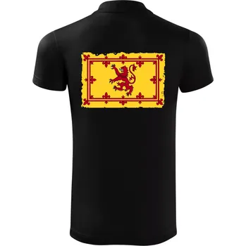 Pánská košile Královský prapor Skotska - Polokošile Victory sportovní (dresovina) - M ( Černá )