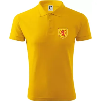 Pánská košile Skotský lev - prso - Polokošile pánská Pique Polo 203 - M ( Žlutá )