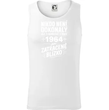 Nikdo není dokonalý ale ti narození v roce 1964 jsou zatraceně blízko - Tílko pánské Core - L ( Bílá )