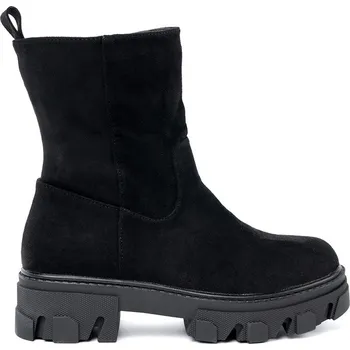 Dámská treková obuv Černé dámské nízké kozačky v minimalistickém designu JH20-250B Velikost: 38