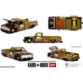 autíčko MINI GT Chevrolet Silverado “Sumatran Rhino” KAIDO x MIZU Diecast 153