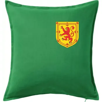 Polštář Skotský lev - prso - Polštář 50x50 - 50x50 - Pouze potah ( Středně zelená )