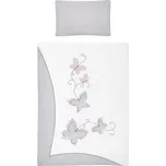 6-dílné ložní povlečení Belisima Butterfly 100/135 šedé