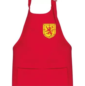 Kuchyňská zástěra Skotský lev - prso - Dětská zástěra na vaření - Univerzální velikost ( Červená )
