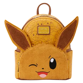 Sběratelská karetní hra Mini batoh z Pokémon - Loungefly - Eevee - světle hnědá