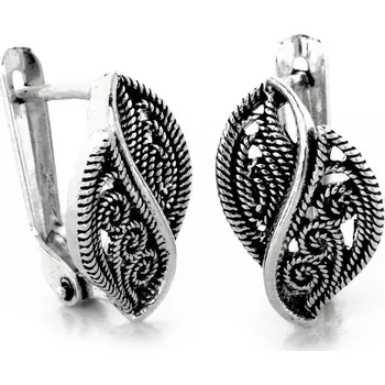 Náušnice Stříbrné náušnice 925 s anglickým zapínáním, filigránové, elegantní