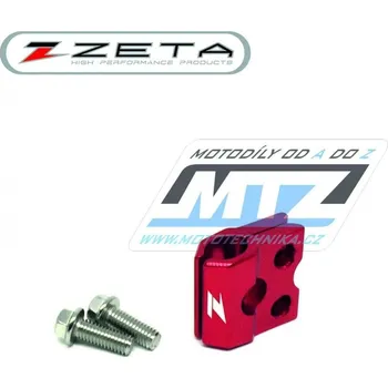 Držák přední brzdové hadice ZETA ZE92-4106 - červený ZE924106