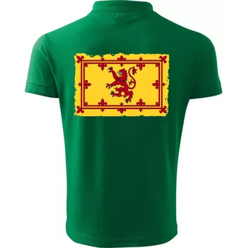 Pánská košile Královský prapor Skotska - Polokošile pánská Pique Polo 203 - 3XL ( Středně zelená )