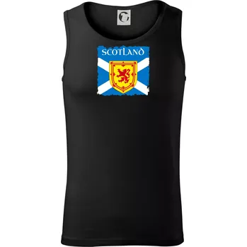 Skotská vlajka s erbem lva - Tílko pánské Core - 2XL ( Černá )