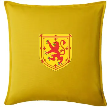 Polštář Skotský lev na hrudi - Polštář 50x50 - 50x50 - Pouze potah ( Žlutá )