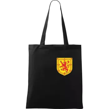 Skotský lev - prso - Taška bavlněná - 42 x 38 cm ( Černá )