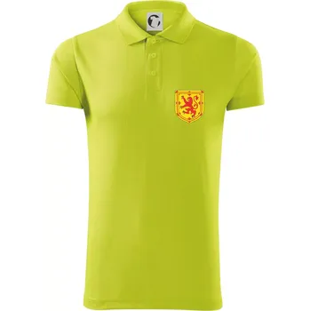 Pánská košile Skotský lev - prso - Polokošile Victory sportovní (dresovina) - M ( Limetková )