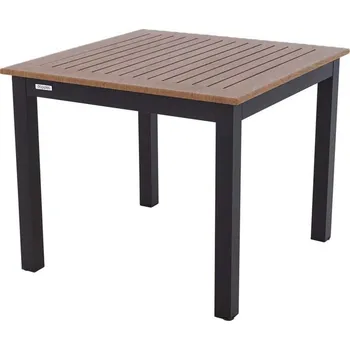 Zahradní sestava Doppler EXPERT WOOD Plus - hliníkový stůl 90 x 90 cm