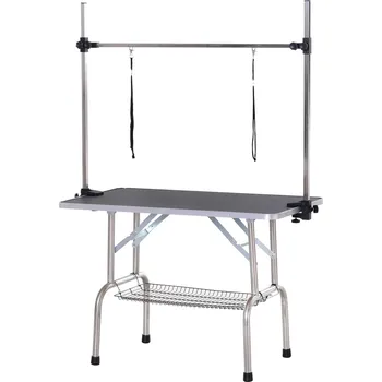 Kosmetika pro psa Stůl na stříhání psů se spodním košem střihací stůl pro psy a kočky do 100 kg | HutPaw