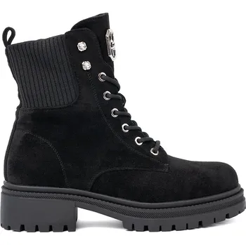 Dámská treková obuv Elegantní dámské černé workery s lesklými kamínky XJ795B Velikost: 40